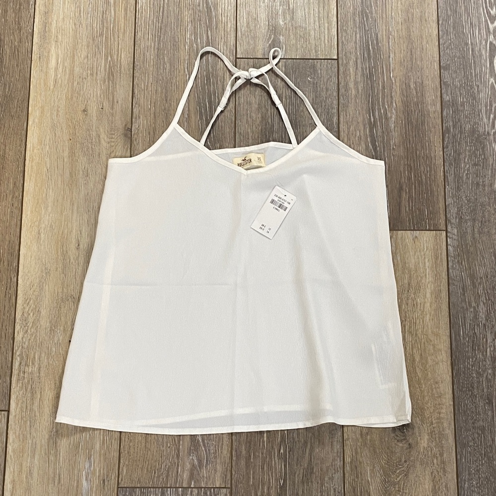 Hollister White Spaghetti Strap Top